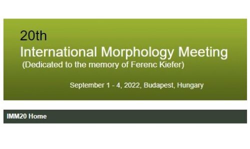 20th International Morphology Meeting