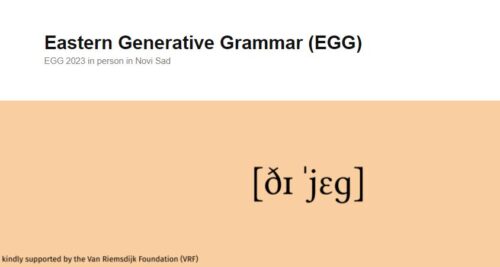Az NYTK két kutatója, Gyuris Beáta és Irina Burukina is tagja lesz az Eastern Generative Grammar (EGG) nyári egyetem nemzetközi oktatógárdájának