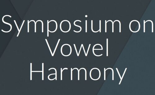 Symposium on Vowel Harmony